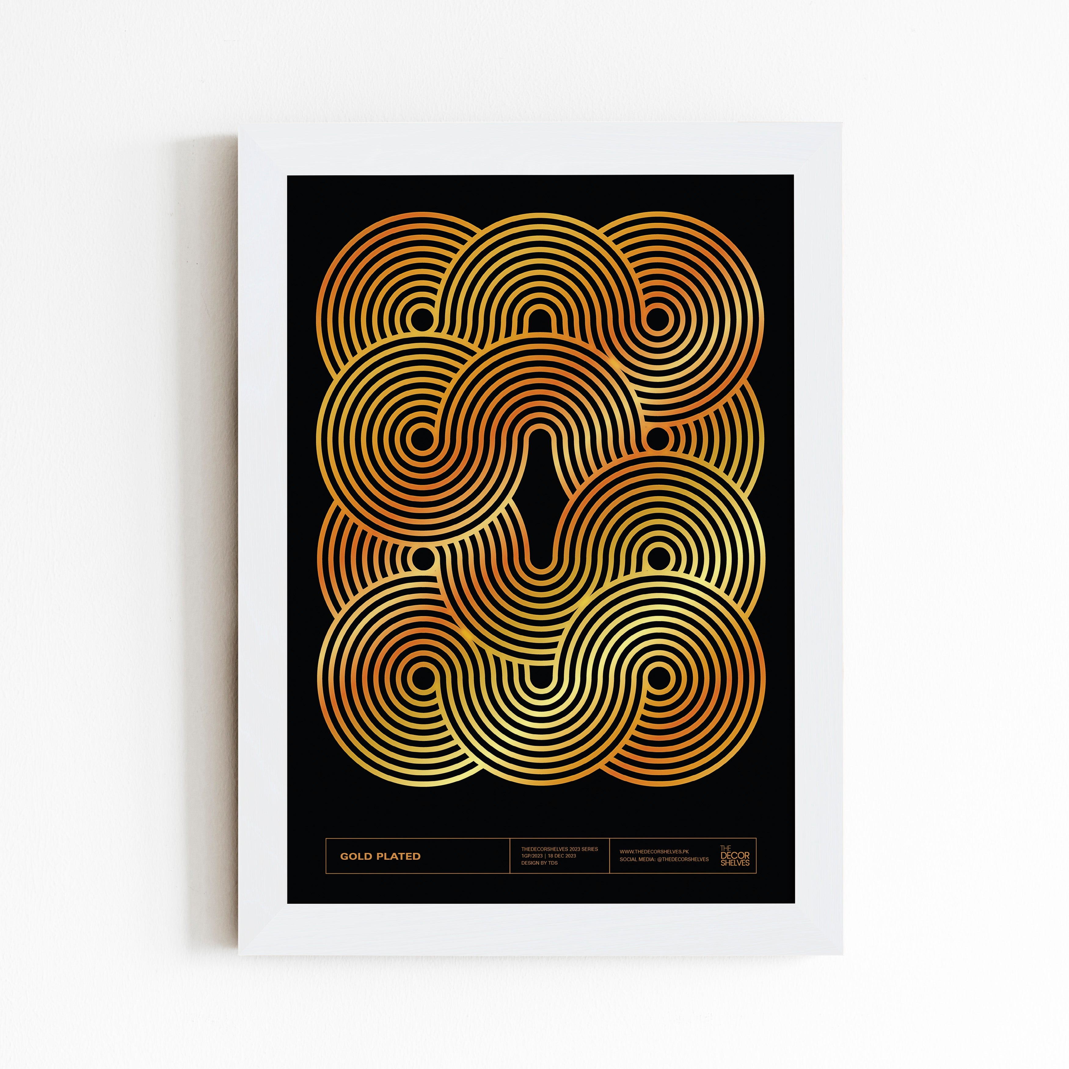 Gold Plated I Wall Frame