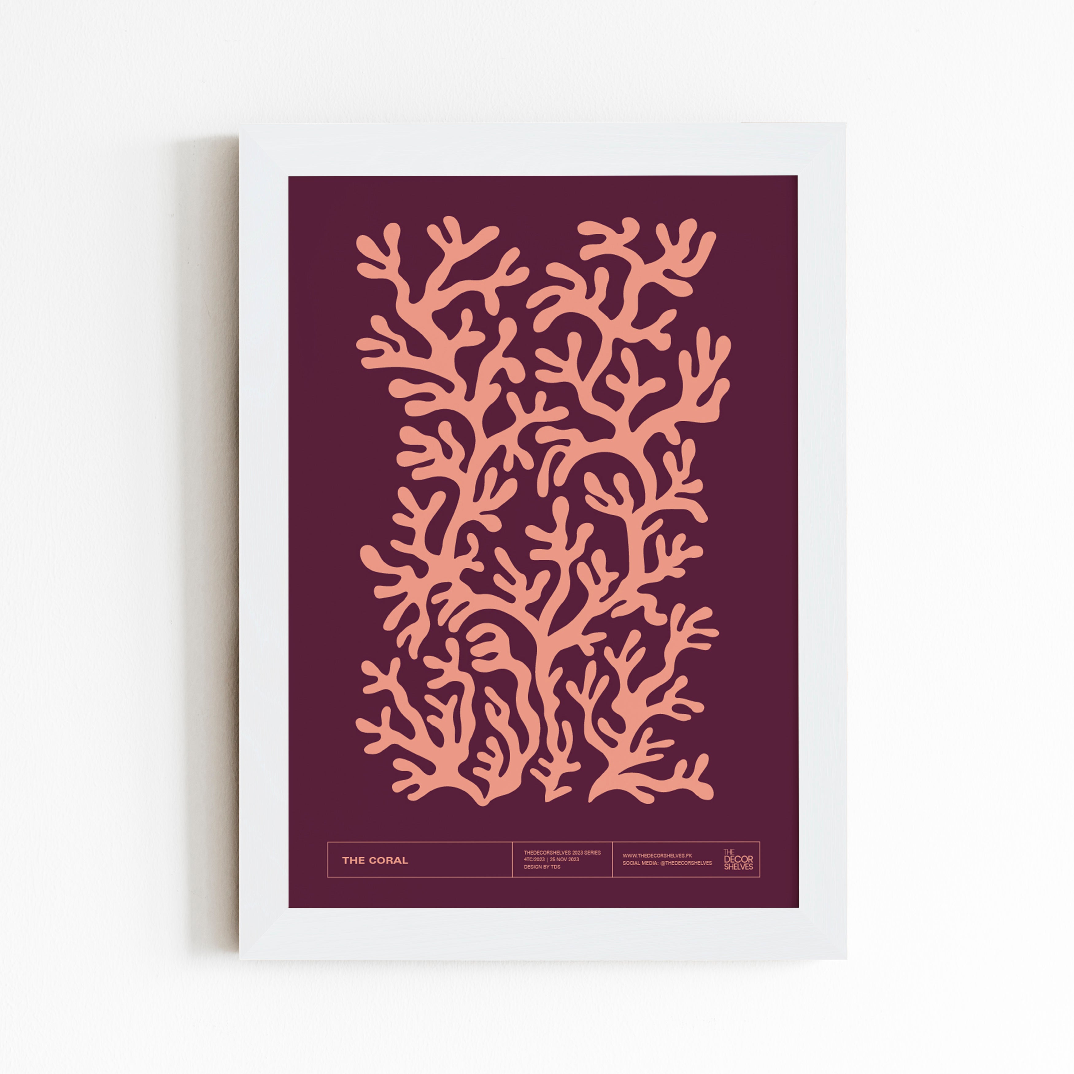 the coral, wall frames, poster design, black frame, wall art, abstract art, frames, the decor shelves, home decor, room decor, decor ideas, black and white, geometrical, White frame, 2024 poster, circles, Colour full poster, trending posters, digital art, shapes, multi colours, multi colors, minimal art, 90s, 90's, corel draw, cactus, pestle, marron 